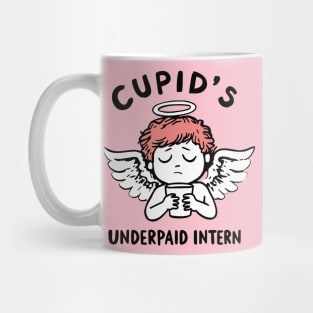 Cupid's Underpaid Intern Funny Valentine's Day Mug